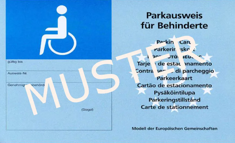 Heide Park Resort Parkausweis Behinderte Muster